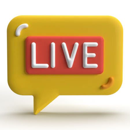 Live Chat  3D Icon