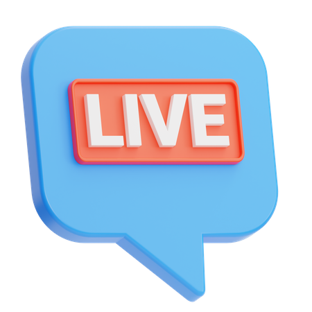 Live Chat  3D Icon