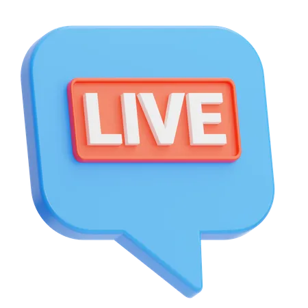 Live Chat  3D Icon