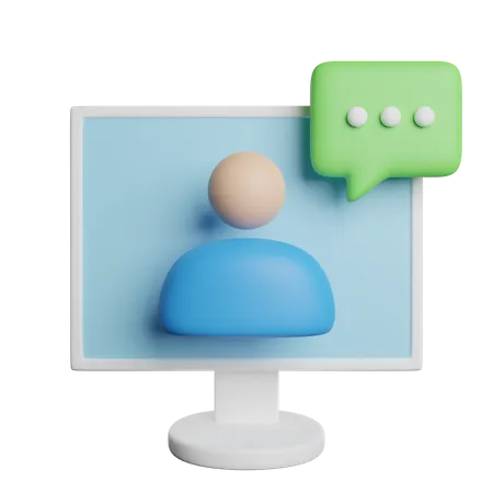 Live Chat  3D Icon