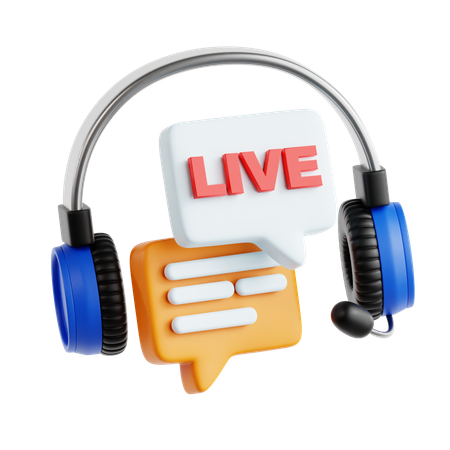 Live Chat  3D Icon