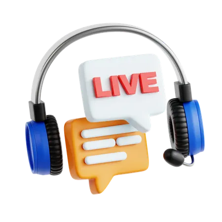 Live Chat  3D Icon