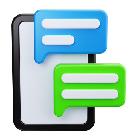 Live Chat  3D Icon