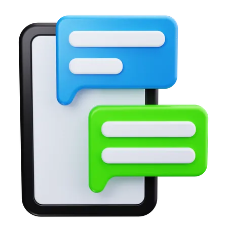 Live Chat  3D Icon