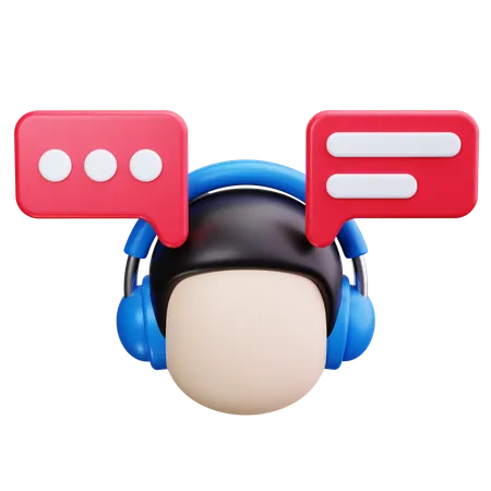 Live Chat  3D Icon