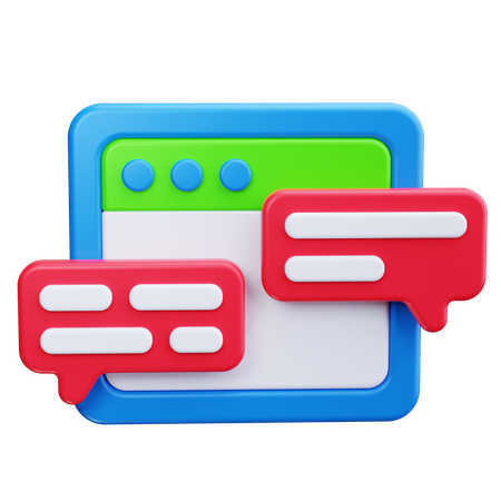 Live chat  3D Icon