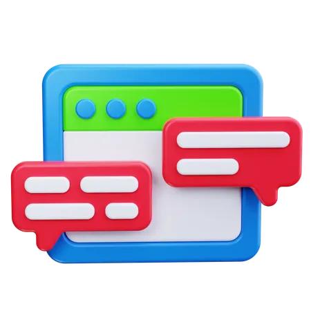 Live chat  3D Icon