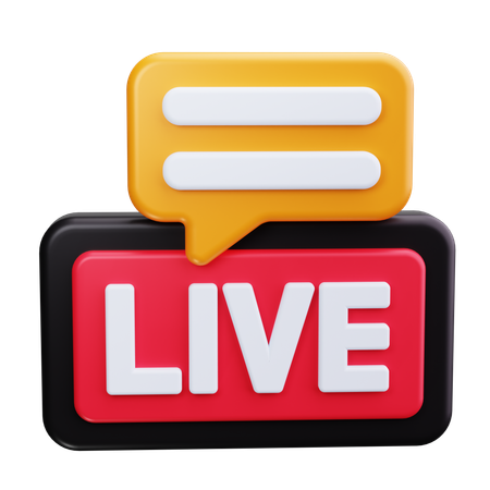Live Chat  3D Icon