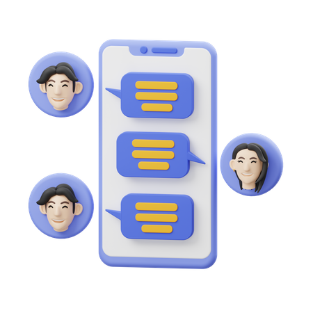 Live Chat  3D Icon