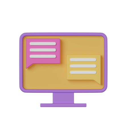 Live Chat  3D Icon