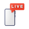 3d live communication logo