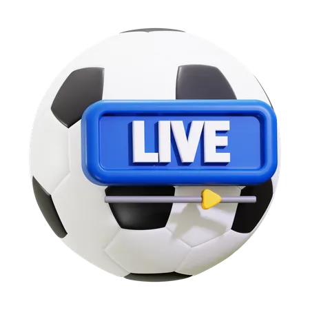 Live football  3D Icon