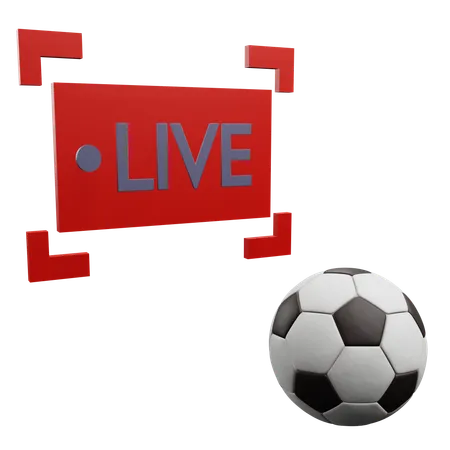 Live Football Match  3D Icon