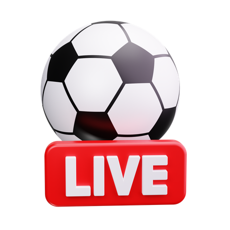 Live Football Match  3D Icon