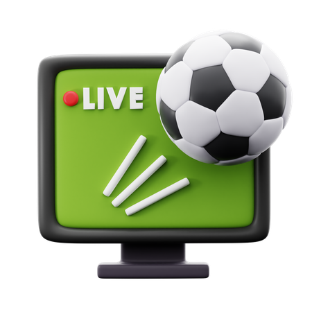 Live Football Match  3D Icon