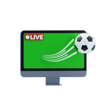 Live Football Match  3D Icon