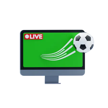 Live Football Match  3D Icon