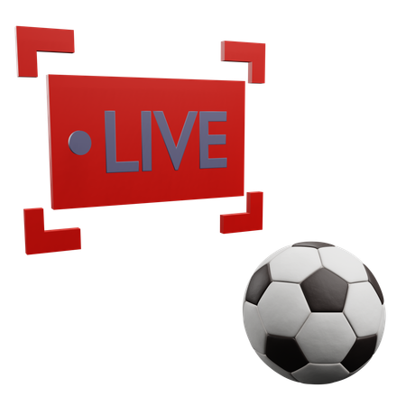 Live Football Match  3D Icon