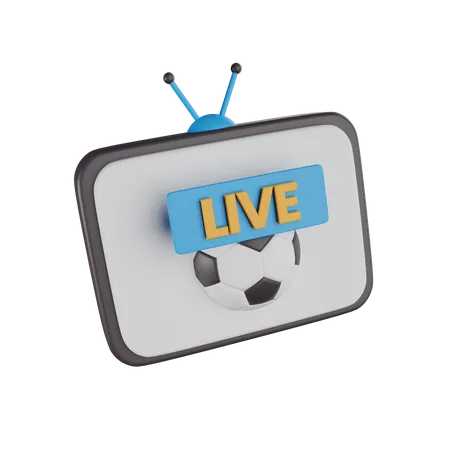 Live Football Match  3D Icon