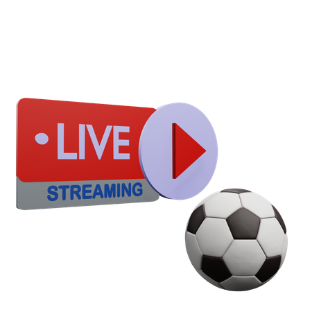 Live Football Match  3D Icon