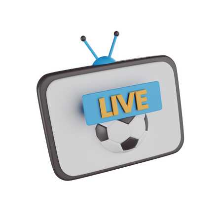 Live Football Match  3D Icon