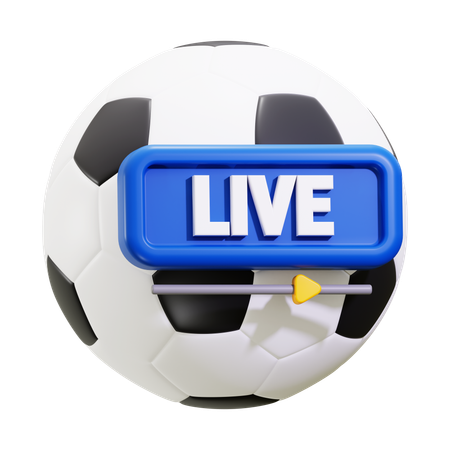 Live-Fußball  3D Icon