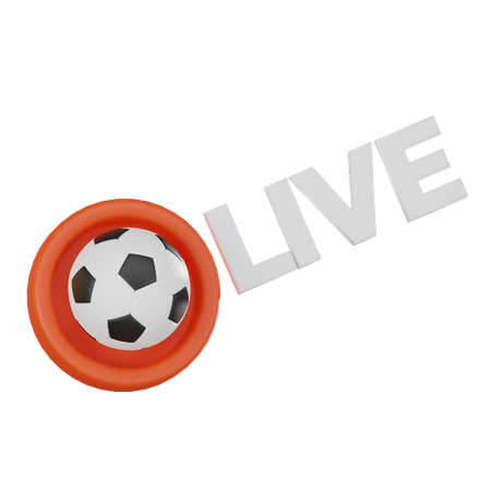 Live-Fußball  3D Icon