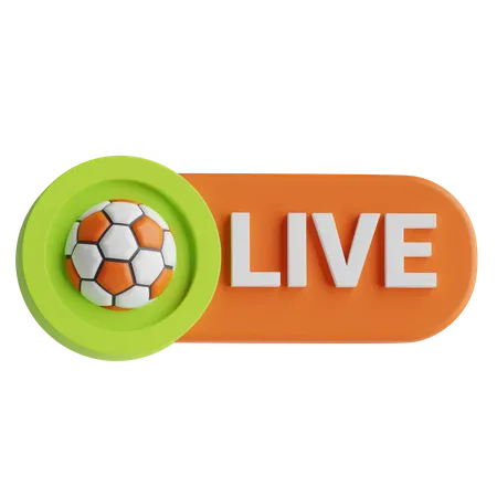 Live-Fußball  3D Icon
