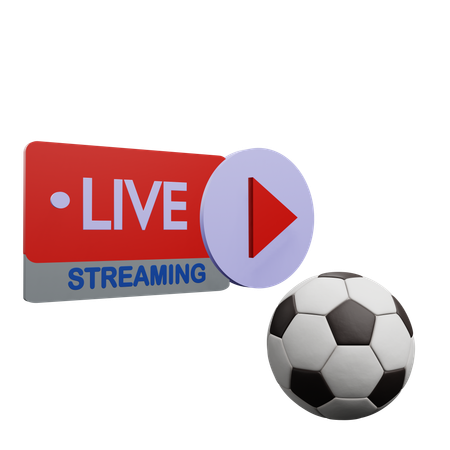 Live-Fußballspiel  3D Icon