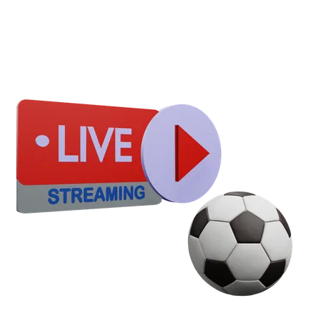 Live-Fußballspiel  3D Icon