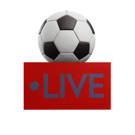 Live-Fußballspiel  3D Icon