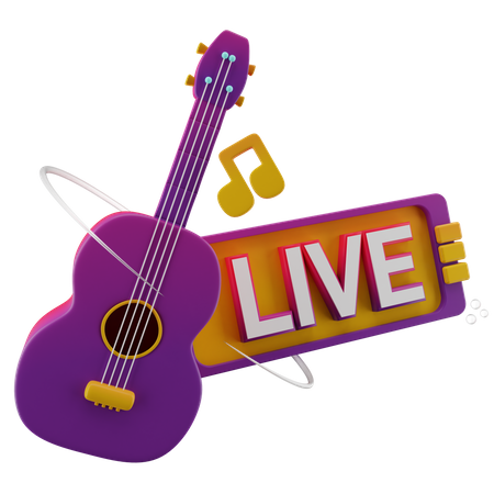 Live Guitar Show  3D Icon