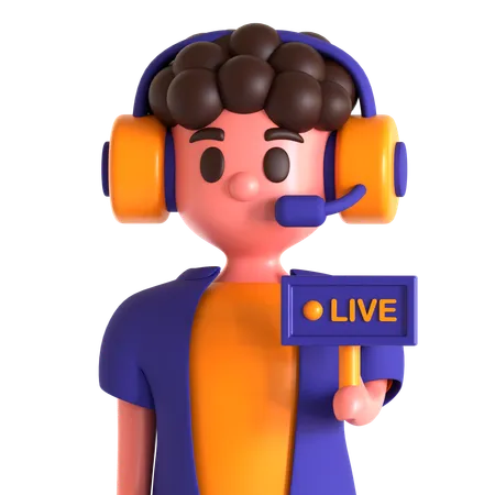 Live-Kundenservice  3D Icon