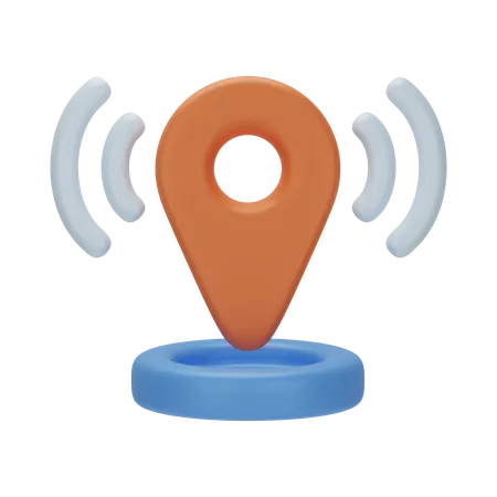 Live Location  3D Icon