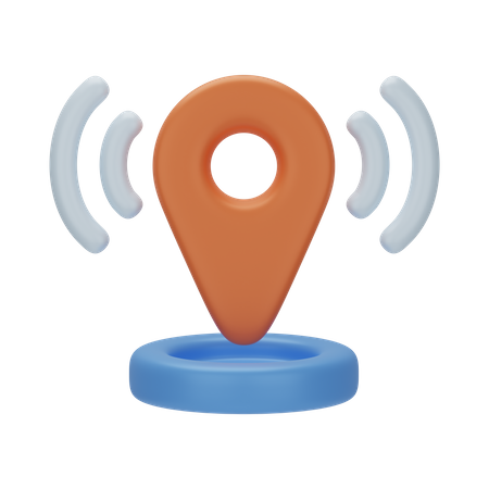 Live Location  3D Icon