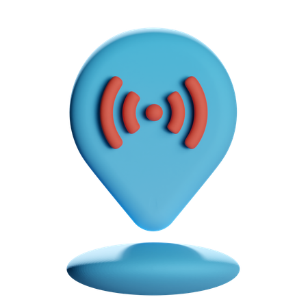 실시간 위치 핀  3D Icon