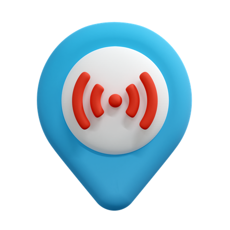 Épingle de localisation en direct  3D Icon