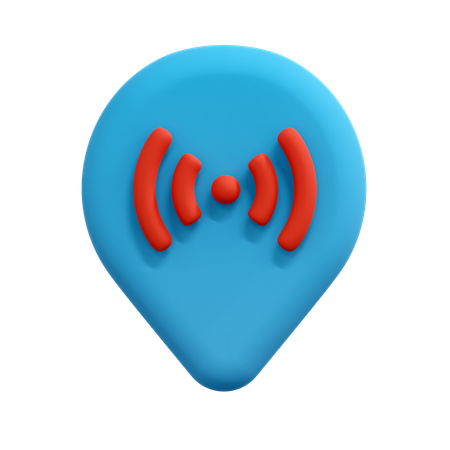 Live Location Pin  3D Icon