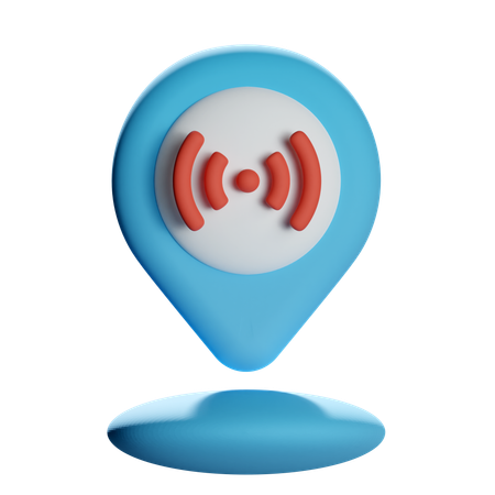 Live Location Pin  3D Icon