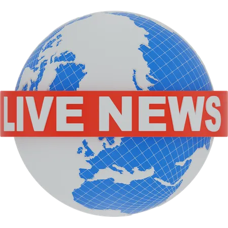 Live News  3D Icon