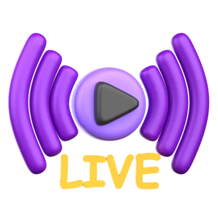 Live News  3D Icon