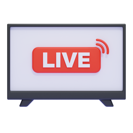 Live News  3D Icon