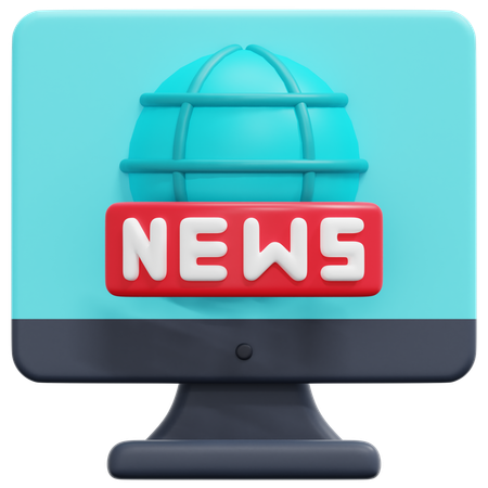 Live News  3D Icon