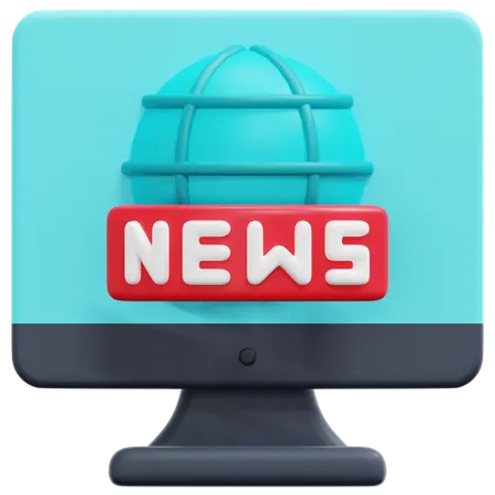 Live News  3D Icon