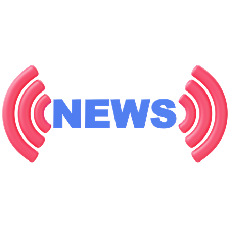 Live News  3D Icon