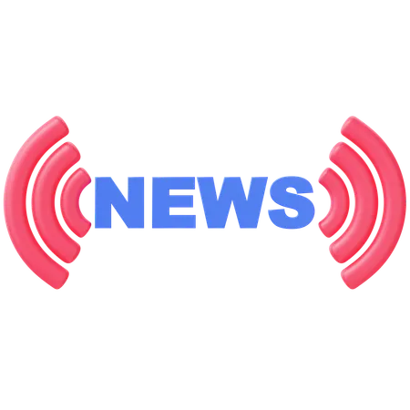 Live News  3D Icon