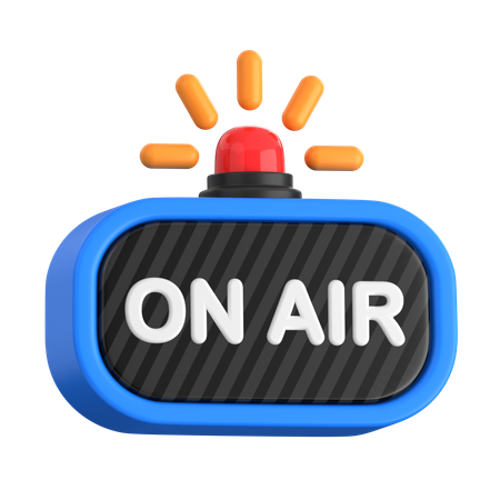 Live On Air  3D Icon