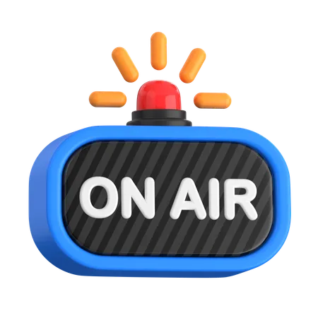 Live On Air  3D Icon