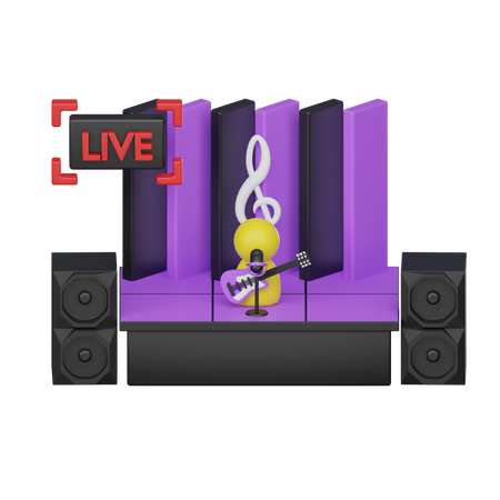Live Performance  3D Icon