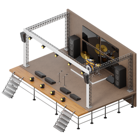 Live Performance  3D Icon